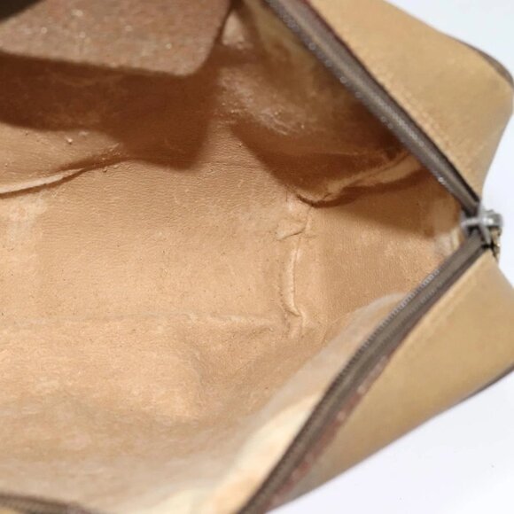 GUCCI GG Supreme Web Sherry Line Bag PVC Beige Gold 68 02 004 Auth bs25484 - Picture 11 of 16